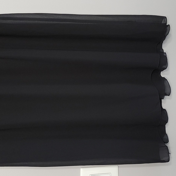 Black Beaded Chiffon Cocktail Dress, Size 10 - Picture 9 of 16